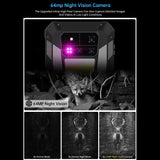 India Gadgets - Unihertz Tank 4 Pro 5G Rugged Mobile Phone: 100 Lumens DLP HD Projector: 6.73" FHD+: 18Gb + 1TB: 50MP + 64MP Night Vision Camera: IR Blaster Remote: Large 11600mAh Battery