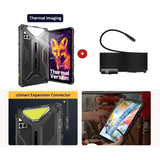 India Gadgets - Ulefone Armor Pad 4 Ultra Thermal Camera 5G Rugged Android Tablet: 8Gb + 256Gb: 10.36" FHD+ Display: 11800mAh Battery with 33W Fast Charge + OTG Reverse Charging: 1100 Lumens LED Light: Supports uSmart Endoscope + Microscope + Sound Kit