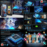 India Gadgets - Unihertz Tank 3S Rugged Mobile Phone: 100 Lumens DLP Projector: 6.79" FHD+: 12Gb + 256Gb: 50MP + 64MP Night Vision Camera: IR Blaster Remote: Large 15600mAh Battery with 66W Fast Charging: Dual Camping Light