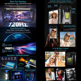 India Gadgets - Unihertz Tank 3S Rugged Mobile Phone: 100 Lumens DLP Projector: 6.79" FHD+: 12Gb + 256Gb: 50MP + 64MP Night Vision Camera: IR Blaster Remote: Large 15600mAh Battery with 66W Fast Charging: Dual Camping Light