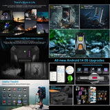 India Gadgets - Unihertz Tank 3S Rugged Mobile Phone: 100 Lumens DLP Projector: 6.79" FHD+: 12Gb + 256Gb: 50MP + 64MP Night Vision Camera: IR Blaster Remote: Large 15600mAh Battery with 66W Fast Charging: Dual Camping Light