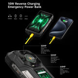 India Gadgets - Ulefone Armor 33 Pro 5G Rugged Android Mobile Phone: 16Gb + 512Gb: 50MP + 64MP Night Vision Camera: 6.95" FHD+ + 3.4" Rear Display: 25500mAh Battery with 66W Fast Charging + OTG Reverse Charging: Waterproof IP68 Smartphone
