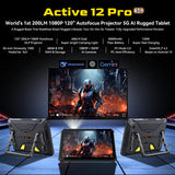 India Gadgets - Blackview Active 12 Pro 5G Rugged Phone Tablet: 200 Lumens DLP Projector: 11" FHD+: 16Gb + 1Tb: 108MP Camera: Large 30000mAh Battery with 120W Fast Charging: Camping Light