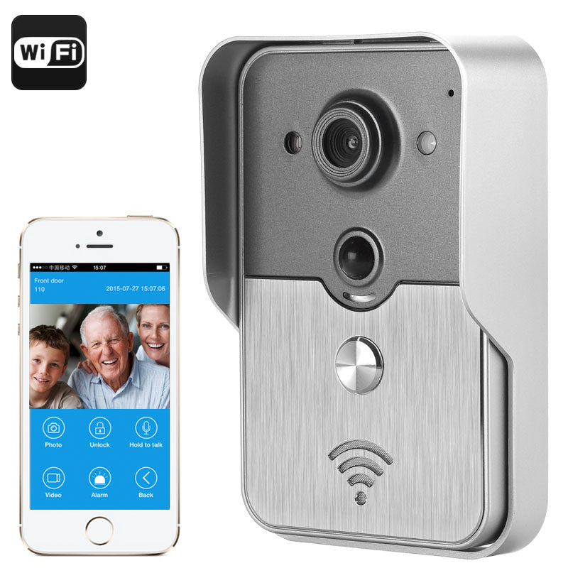 Wireless Video Door Phone Intercom System: Mobile iPhone Android Support,  Night Vision
