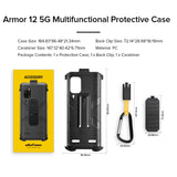 India Gadgets - Ulefone Armor 12 5G Mobile Phone Original Case with Belt Clip and Carabiner