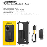 India Gadgets - Ulefone Armor 11 / 11T 5G Mobile Phone Original Case with Belt Clip and Carabiner