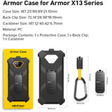 India Gadgets - Ulefone Armor X13 Mobile Phone Original Case with Belt Clip and Carabiner