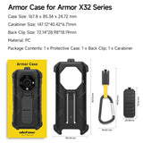 India Gadgets - Ulefone Armor X32 / X32 Pro Mobile Phone Original Case with Belt Clip and Carabiner
