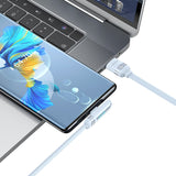India Gadgets - 6A 1.2m Standard USB-A to USB Type-C Charging Cable with Digital Display: 480Mbps Data Transfer: Aluminum Alloy + Braided Cord + Elbow Connector