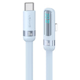 India Gadgets - 30W 1.2m USB Type-C to 8 Pin Lightning Fast Charging Cable with Digital Display: 480Mbps Data Transfer: Aluminum Alloy + Braided Cord + Elbow Connector
