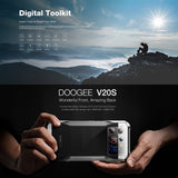 India Gadgets - Doogee V20S 5G Rugged Android Mobile Phone: 12Gb + 256Gb: 50MP + 24MP Night Vision Camera: 6.43" AMOLED FHD+ + 1.58" Innovative Rear Display: 6000mAh Battery: Waterproof IP68 Smartphone