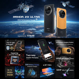 India Gadgets - Ulefone Armor 23 Ultra Rugged Phone: 12Gb + 512Gb: 50MP + 64MP Night Vision Camera + 3.2x Optical Zoom: Two-way Satellite Messaging: 6.78" FHD+: 5280mAh Battery with 120W Super Fast Charging