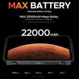 India Gadgets - Doogee V Max Plus 5G Rugged Android Mobile Phone: 16Gb + 512Gb: 200MP + 20MP Night Vision Camera: 6.58" FHD+ Display: Massive 22000mAh Battery with 33W Fast Charging + OTG Reverse Charging