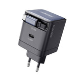 India Gadgets - Duzzona PD/QC 65W GaN Mini 2 Port Type-C/USB-C Fast Charger with Built-in Telescopic Retractable Cable with Magnetic Connector