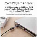India Gadgets - Logitech Signature Slim Wired Keyboard and Wired Mouse Combo MK620 for Business - Wired Optical Mouse + Standard Size Keyboard, USB-C Ready to Use