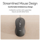India Gadgets - Logitech Signature Slim Wired Keyboard and Wired Mouse Combo MK620 for Business - Wired Optical Mouse + Standard Size Keyboard, USB-C Ready to Use