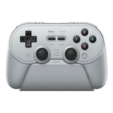 8BitDo Pro 3 wireless game controller with charging dock – Grey