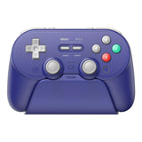 8BitDo Pro 3 wireless game controller with charging dock – Purple