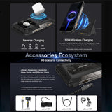India Gadgets - Ulefone Armor 28 Pro 5G Rugged Android Mobile Phone: 16Gb + 512Gb: 50MP + 64MP Night Vision Camera: 6.67" FHD+ + 1.04" Rear Display: 10600mAh Battery with 120W Fast Charging + OTG Reverse Charging: Waterproof Smartphone