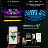 India Gadgets - Ulefone Armor 28 Pro 5G Rugged Android Mobile Phone: 16Gb + 512Gb: 50MP + 64MP Night Vision Camera: 6.67" FHD+ + 1.04" Rear Display: 10600mAh Battery with 120W Fast Charging + OTG Reverse Charging: Waterproof Smartphone