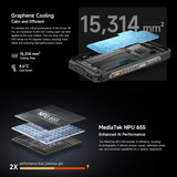 India Gadgets - Ulefone Armor 28 Pro 5G Rugged Android Mobile Phone: 16Gb + 512Gb: 50MP + 64MP Night Vision Camera: 6.67" FHD+ + 1.04" Rear Display: 10600mAh Battery with 120W Fast Charging + OTG Reverse Charging: Waterproof Smartphone
