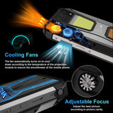 India Gadgets - Unihertz Tank 2 Pro Rugged Mobile Phone: 100 Lumens DLP Projector: 6.79" FHD+: 12Gb + 512Gb: 100MP + 64MP Night Vision Camera: IR Blaster Remote: Large 23800mAh Battery with 120W Fast Charging: Dual Camping Light