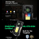 India Gadgets - Ulefone Armor 33 Rugged Android Mobile Phone: 12Gb + 512Gb: 50MP + 64MP Night Vision Camera: 6.95" FHD+ Display: 25500mAh Battery with 66W Fast Charging + OTG Reverse Charging: 1100 Lumens Camping Light