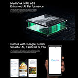 India Gadgets - Ulefone Armor 33 Pro 5G Rugged Android Mobile Phone: 16Gb + 512Gb: 50MP + 64MP Night Vision Camera: 6.95" FHD+ + 3.4" Rear Display: 25500mAh Battery with 66W Fast Charging + OTG Reverse Charging: Waterproof IP68 Smartphone