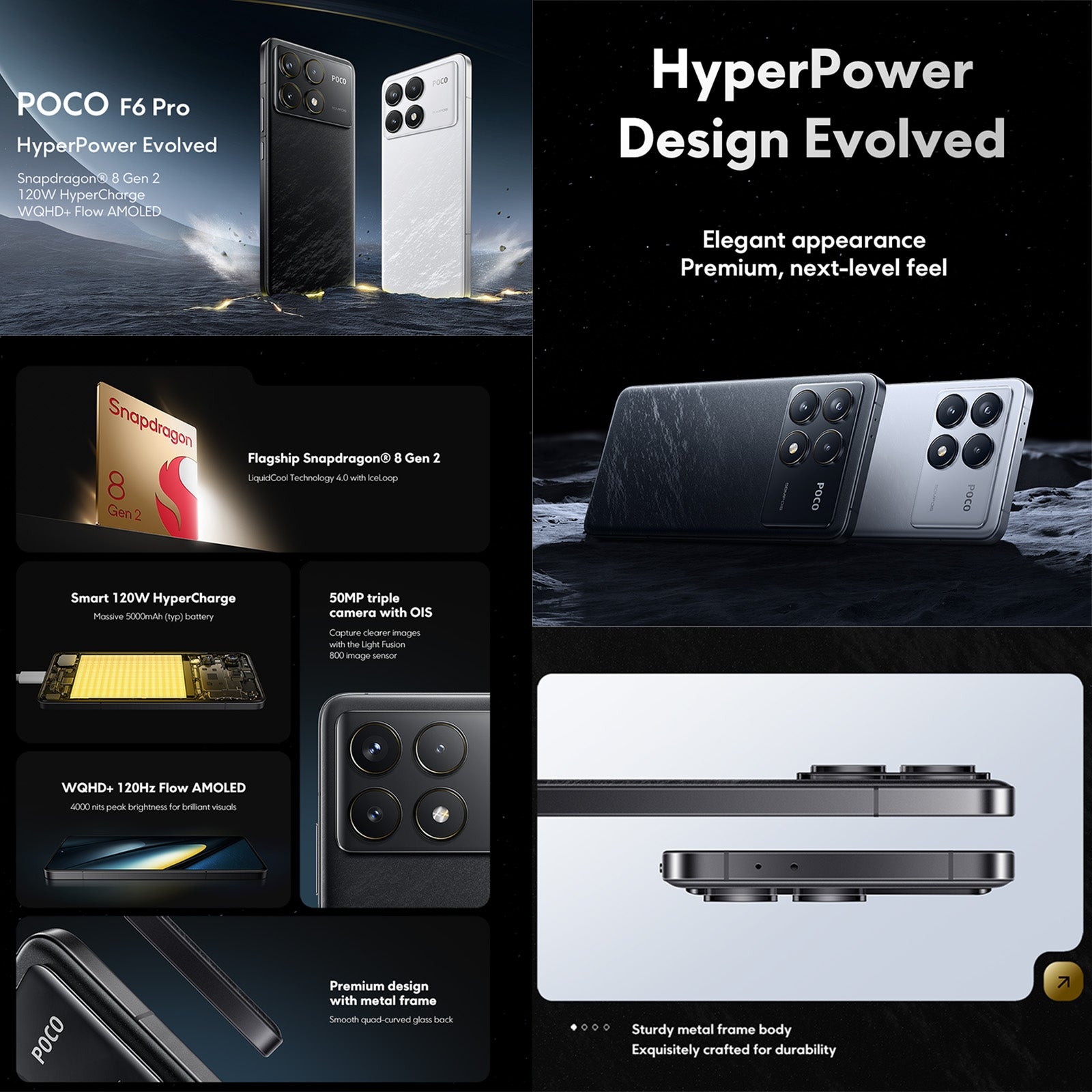 India Gadgets - Xiaomi POCO F6 Pro 5G Android Mobile Phone: 16Gb +