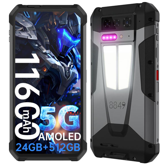 India Gadgets - Unihertz Tank 4 5G Rugged Mobile Phone: 100 Lumens DLP HD Projector: 6.78