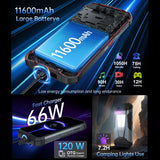 India Gadgets - Unihertz Tank 4 5G Rugged Mobile Phone: 100 Lumens DLP HD Projector: 6.78" FHD+: 12Gb + 512Gb: 50MP + 64MP Night Vision Camera: IR Blaster Remote: Large 11600mAh Battery