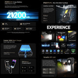 India Gadgets - Ulefone Armor 29 Pro 5G Rugged Android Mobile Phone: 16Gb + 512Gb: 50MP + 64MP Night Vision Camera: 6.67" FHD+ + 1.04" Rear Display: 21200mAh Battery with 120W Fast Charging + OTG Reverse Charging: 1000 Lumens Camping Light