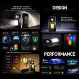 India Gadgets - Ulefone Armor 29 Pro 5G Rugged Android Mobile Phone: 16Gb + 512Gb: 50MP + 64MP Night Vision Camera: 6.67" FHD+ + 1.04" Rear Display: 21200mAh Battery with 120W Fast Charging + OTG Reverse Charging: 1000 Lumens Camping Light