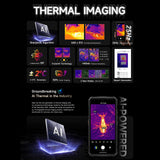 India Gadgets - Ulefone Armor 29 Pro Thermal Version 5G Rugged Android Mobile Phone: 16Gb + 512Gb: 50MP + 64MP Night Vision Camera: 6.67" FHD+ + 1.04" Rear Display: 21200mAh Battery with 120W Fast Charging + OTG Reverse Charging: 1000 Lumens Camping Light