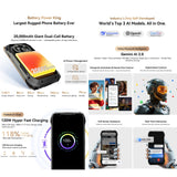 India Gadgets - Blackview XPLORE 2 Projector 5G Rugged Phone: 12Gb + 256Gb: 6.73" FHD+ Display: 100 Lumens DLP Projector: 50MP + 20MP Night Vison Camera: Large 20000mAh Battery: 400+ Lumens Camping Light: IR Blaster Remote Control
