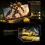 India Gadgets - Oukitel WP60 Rugged Mobile Phone: 8Gb + 256Gb: 108MP + 8MP Night Vision Camera: 7.2" HD+ IPS Display: Large 10000mAh Battery: Waterproof IP68 Smartphone