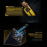 India Gadgets - Oukitel WP60 Rugged Mobile Phone: 8Gb + 256Gb: 108MP + 8MP Night Vision Camera: 7.2" HD+ IPS Display: Large 10000mAh Battery: Waterproof IP68 Smartphone