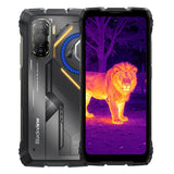 Blackview ROCK 3 rugged phone with thermal camera - front and back view