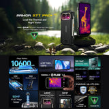 India Gadgets - Ulefone Armor 27T Pro+ 5G Rugged Android Mobile Phone: 12Gb + 256Gb: 50MP + 64MP Night Vision Camera + Thermal Camera: 6.78" FHD+ Display: Large 10600mAh Battery with 33W Fast Charging + Wireless Charging: IR Blaster