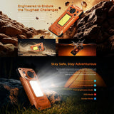 India Gadgets - Oukitel WP500 5G Rugged Android Mobile Phone: 12Gb + 1TB: 108MP + 8MP Night Vision Camera: 6.78" FHD+ Display: Large 10000mAh Battery with 45W Fast Charging + Wireless Charging: Camping Light: IR Blaster