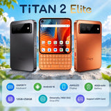 Unihertz Titan 2 Elite QWERTY phone in black and orange - key features