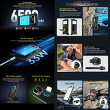 Ulefone Armor 25T Rugged Android Mobile Phone: 6Gb + 256Gb: 50MP + 64MP Night Vision Camera + Thermal Camera: 6.78" FHD+ Display: Large 6500mAh Battery with 33W Fast Charging: IR Blaster: Waterproof Smartphone