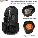 India Gadgets - Ozuko 9573 Multifunctional Sports Basketball Backpack: Water-Repellent Wear-resistant Design: Large Capacity