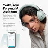 India Gadgets - Anker Soundcore Space 2 Over-Ear Active Noise Cancelling Bluetooth 6.1 Headphones for Comfortable All-Day Wear: Foldable Design: Built-in White Noise