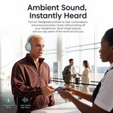 India Gadgets - Anker Soundcore Space 2 Over-Ear Active Noise Cancelling Bluetooth 6.1 Headphones for Comfortable All-Day Wear: Foldable Design: Built-in White Noise
