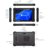 India Gadgets - CENAVA W10Y Rugged Windows 11 Tablet PC: 10.1" FHD+ 10 Point Touch Display: 8Gb + 128Gb: Intel Core i5-10210Y Quad Core: SIM Card Support: 5550mAh Battery