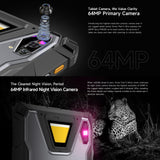 Ulefone Armor Pad 5 Ultra Rugged 5G Mobile Phone Tablet: 200 Lumens Projector: 11" FHD+: 12Gb + 512Gb: 64MP Camera + 64MP Nightvision Camera: Large 24200mAh Battery with 120W Super Fast Charging: Camping Light + Warning Light: IR Blaster Remote Control
