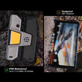 India Gadgets - Unihertz Tank Pad E Rugged Phone Tablet: 100 Lumens DLP Projector: 10.95" FHD+: 12Gb + 512Gb: 50MP Camera: Large 21000mAh Battery with 66W Fast Charging: Camping Light: IR Blaster Remote Control