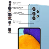 Samsung Galaxy A52 SM-A525 original camera set (depth + macro + wide + main camera + front camera) - installation position in the phone