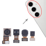 Samsung Galaxy S24 FE SM-S721B original camera set (telephoto + wide + back main camera + front camera) - installation position in the phone